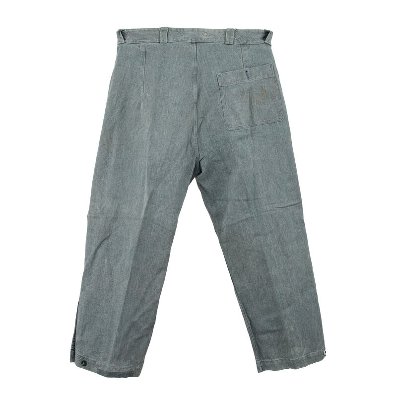 Swiss Denim Pants w/Button Cuffs, , large image number 1